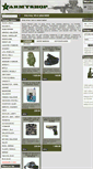 Mobile Screenshot of 1armyshop.cz